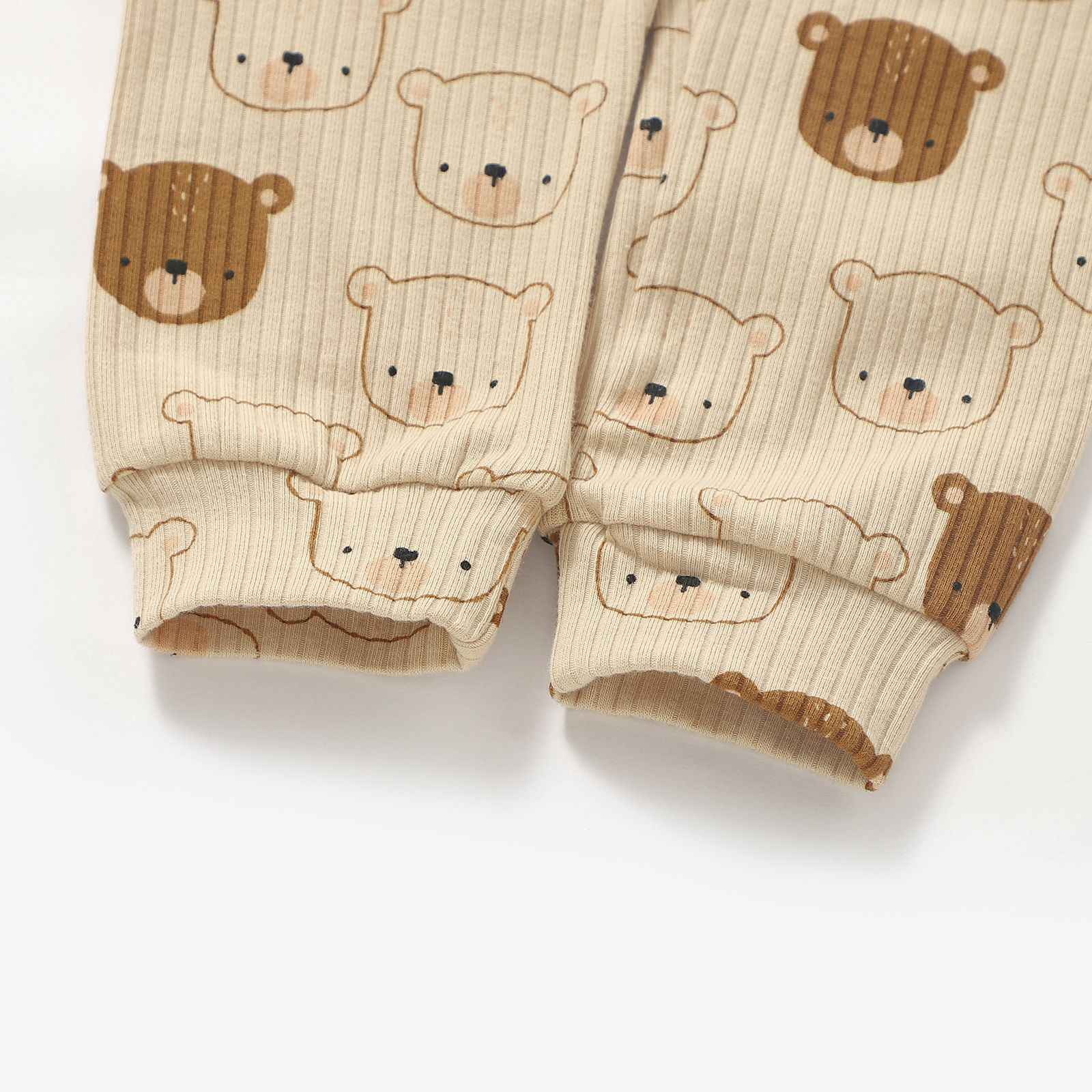 ClayBARE Bear Adult Organic Ribbed Pyjamas
