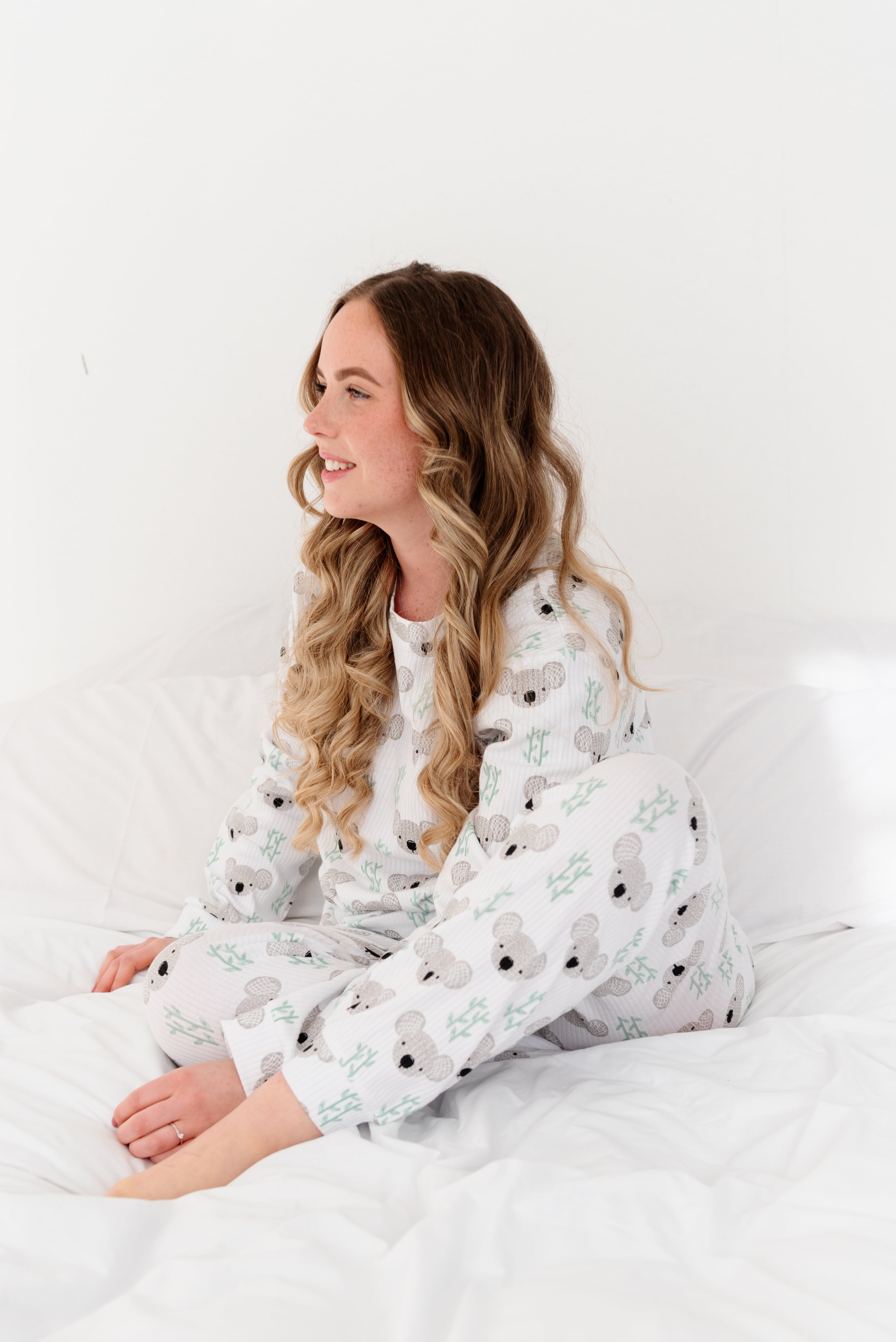 ClayBARE Koala Adult Organic Ribbed Pyjamas