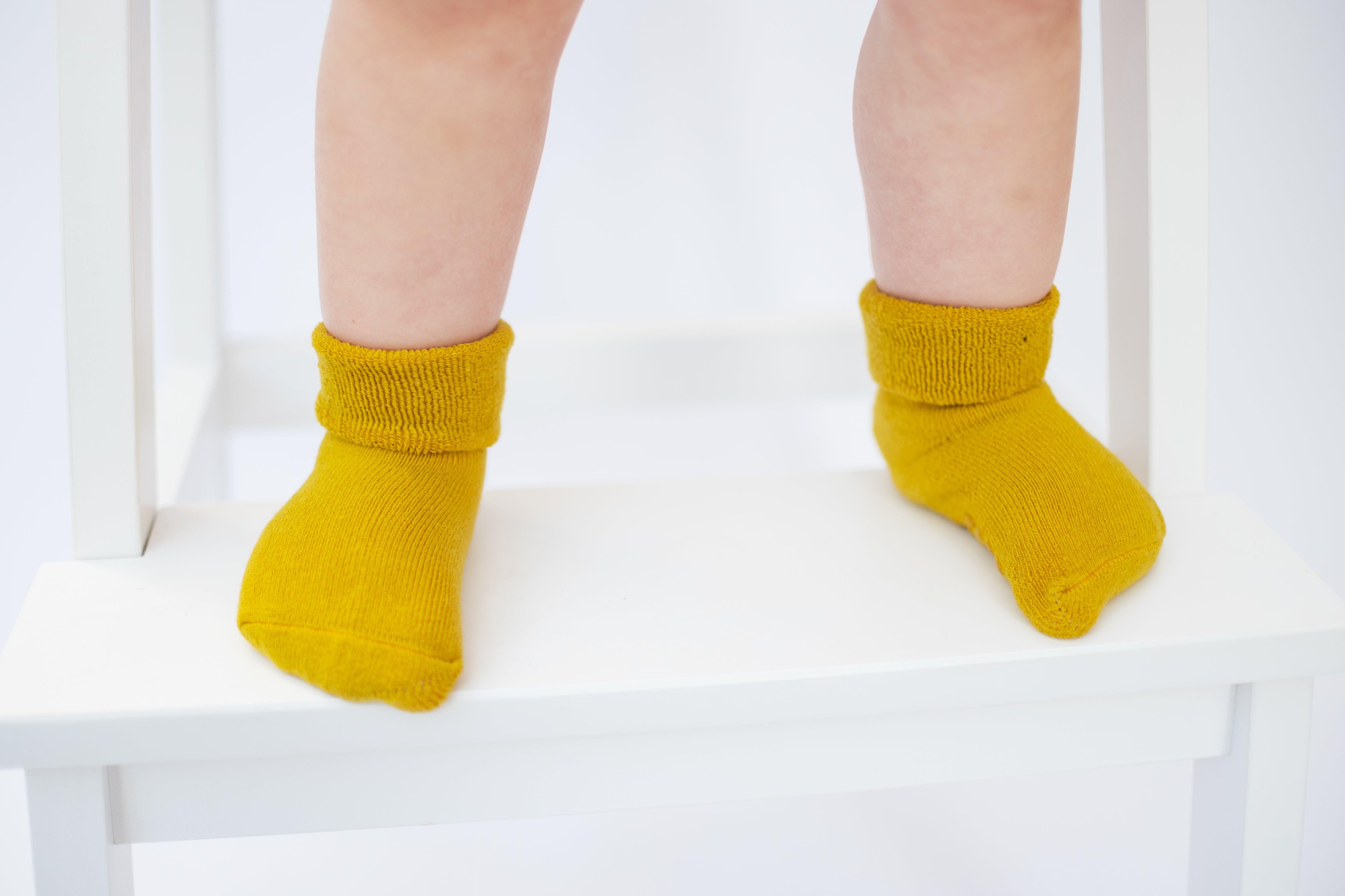 Yellow Terry Socks