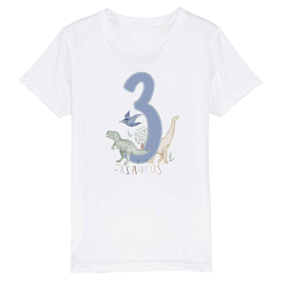 Dinosaur Blue Three T Shirt
