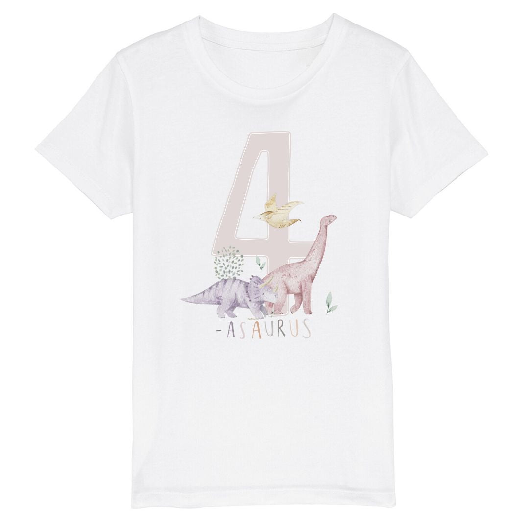 Dinosaur Pink Four T Shirt
