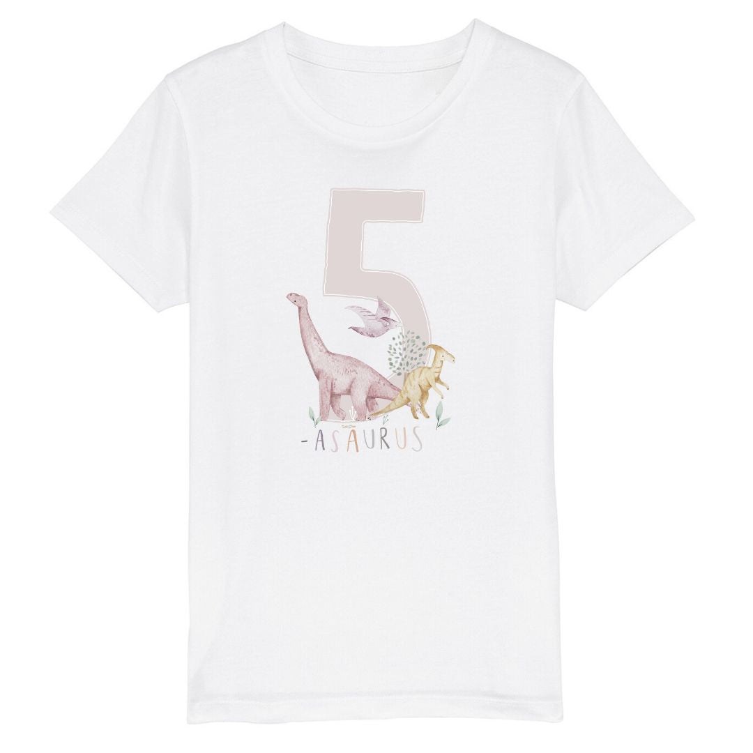 Dinosaur Pink Five T Shirt