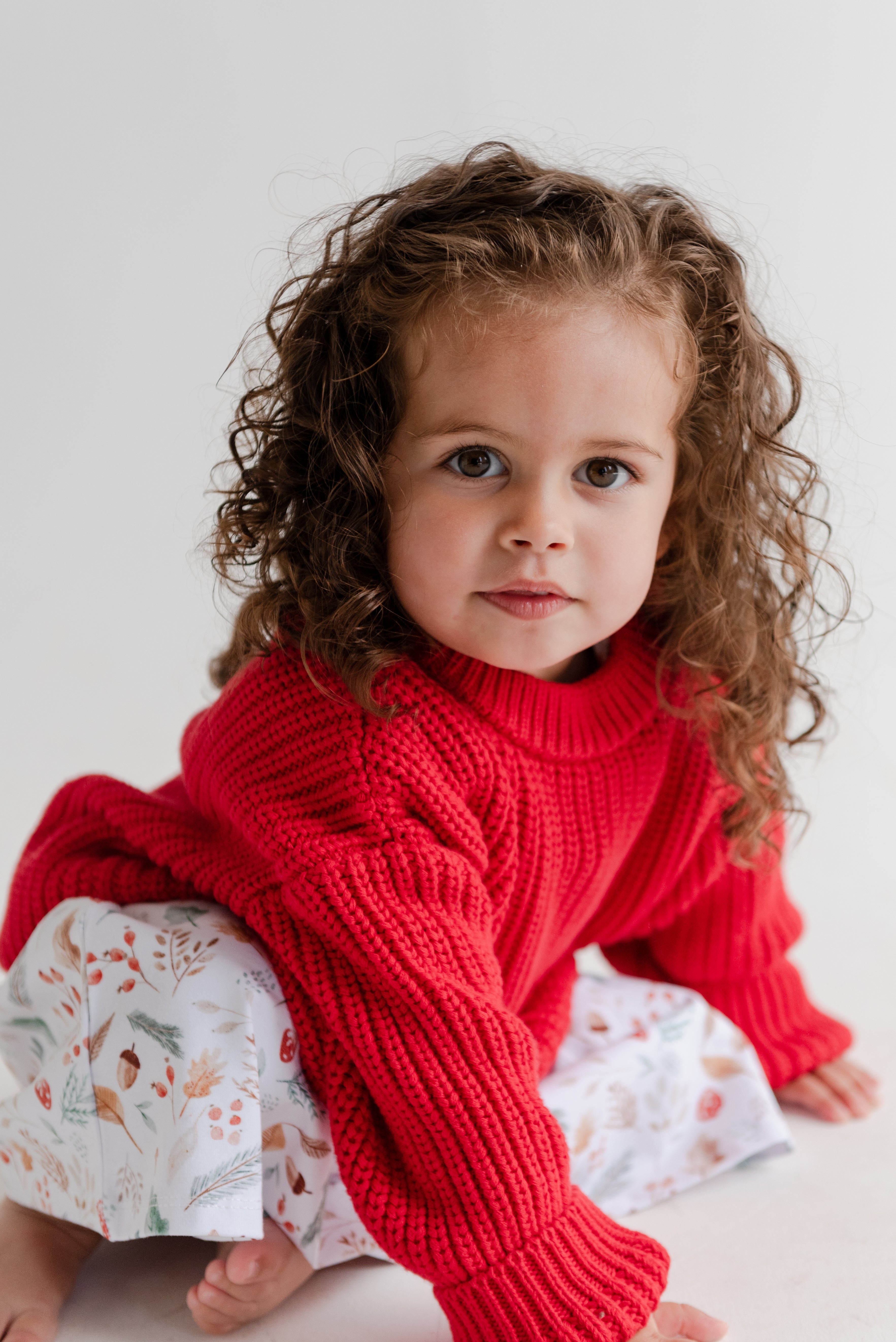 Oversized Red Knitted Jumper