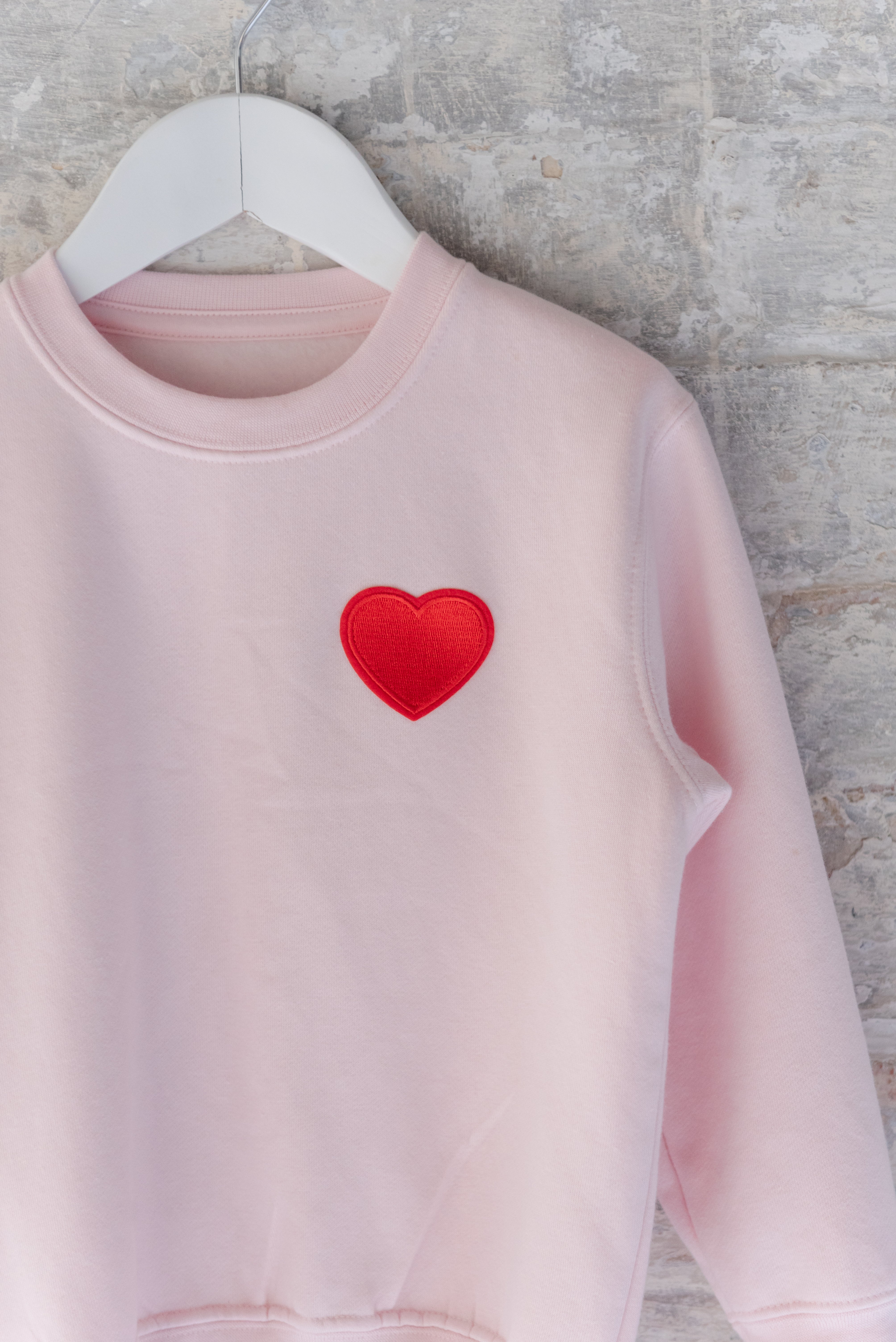 Pink Heart Children's Sweatshirt