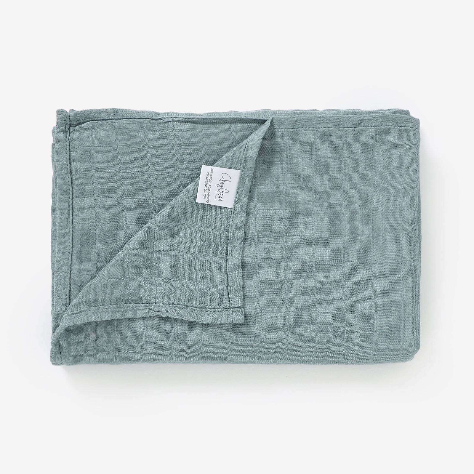 Teal Super Soft XL Bamboo Muslin Swaddle
