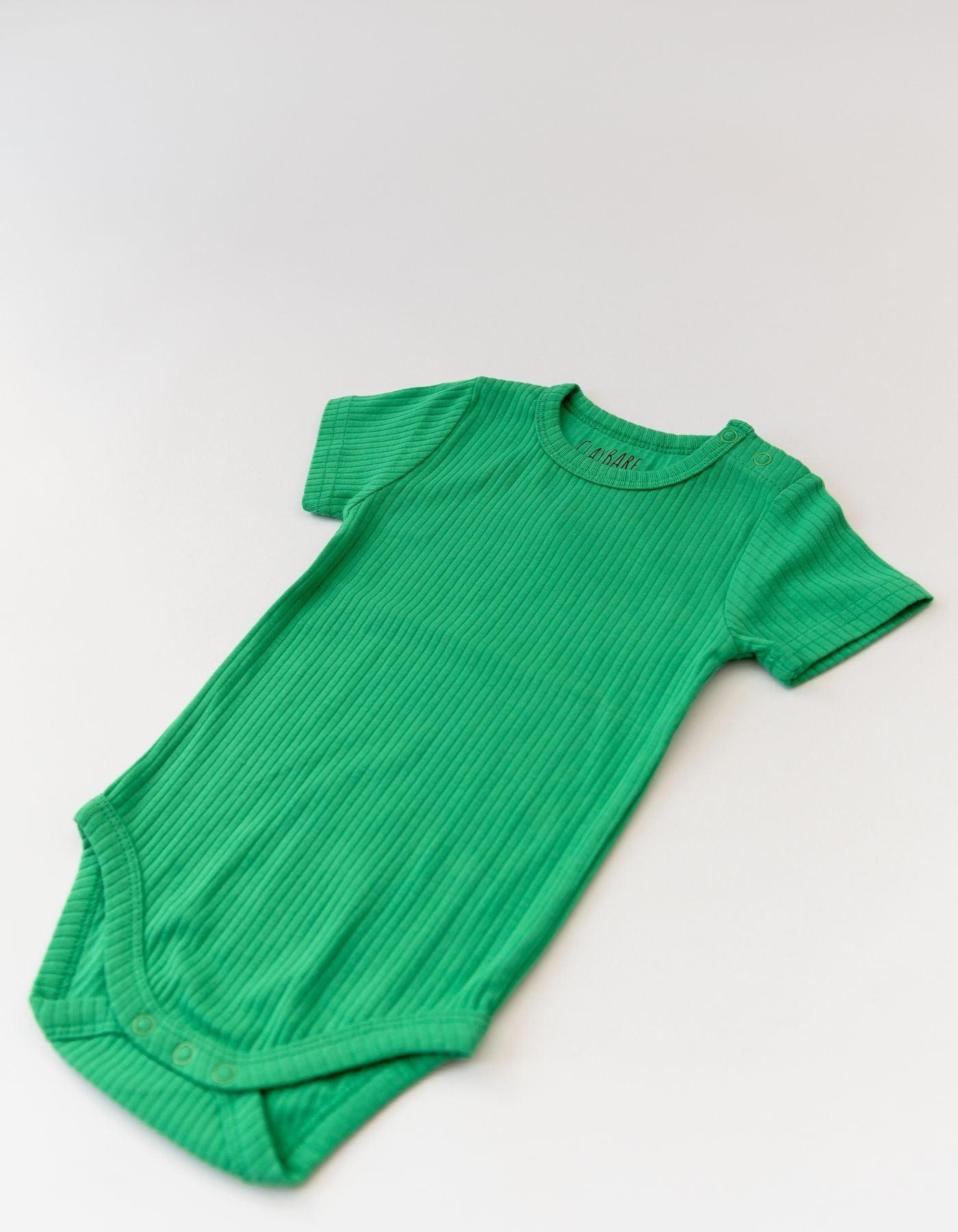 Grass Green Short Sleeve Bodysuit
