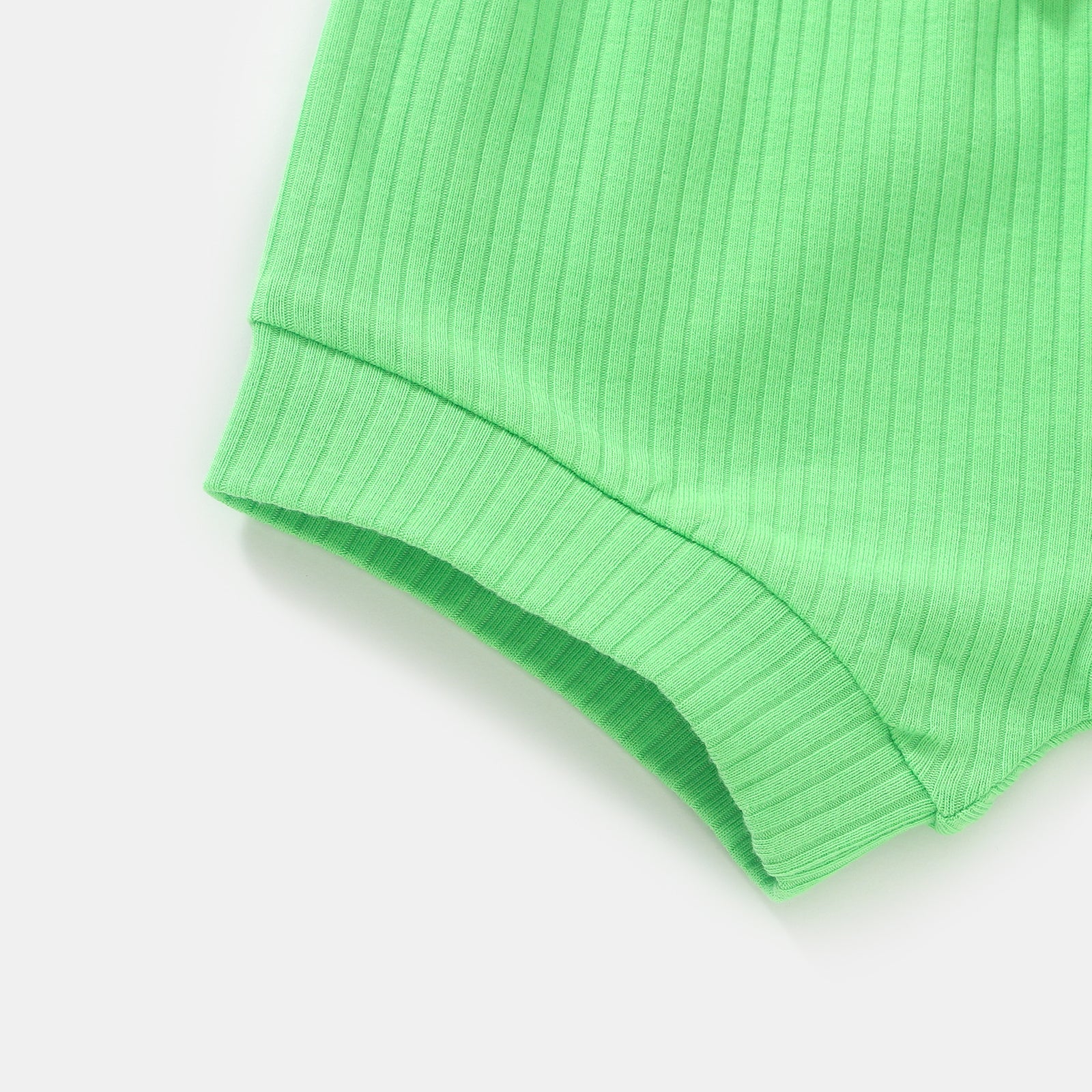 ClayBARE Soft Green Ribbed Shorts (Shorts only)