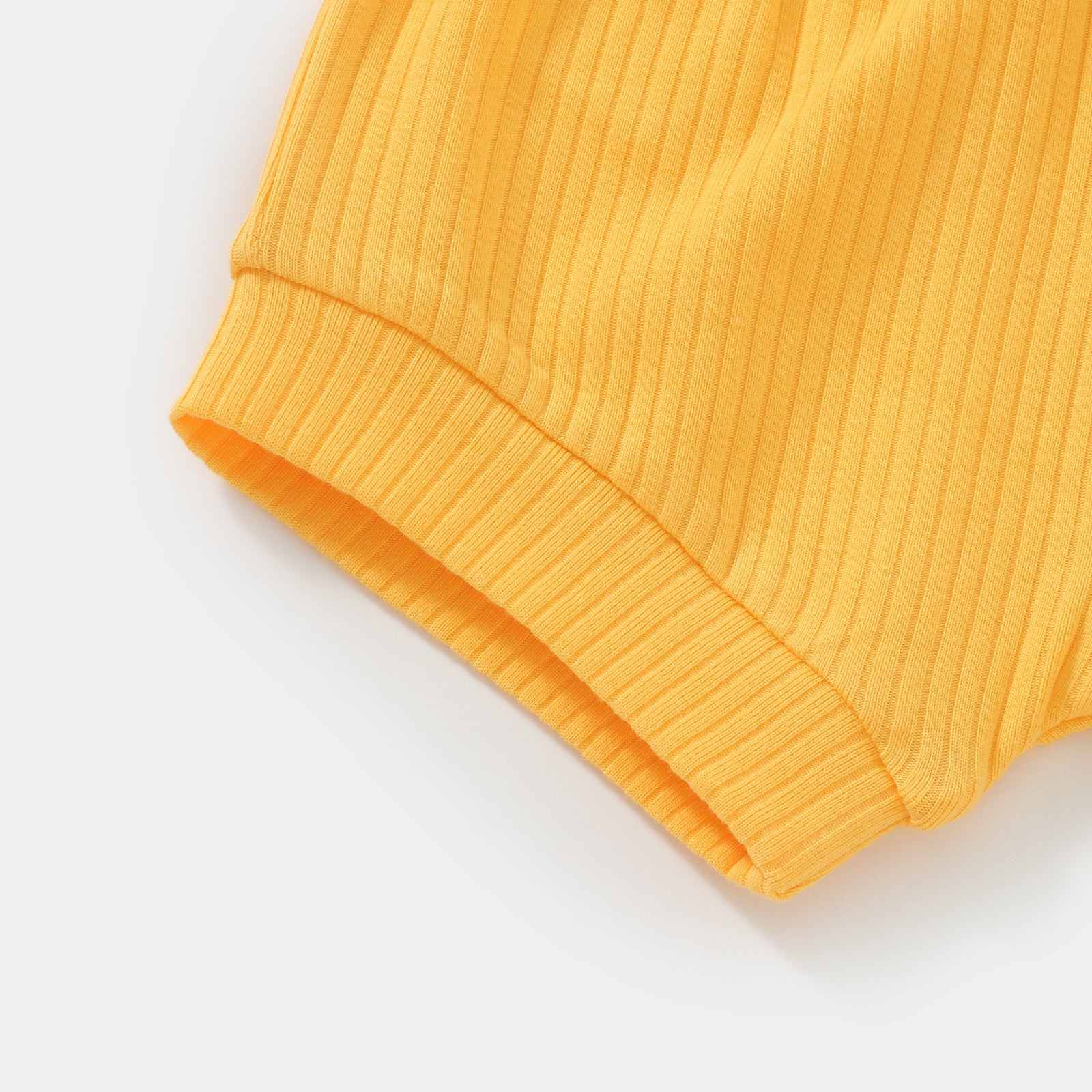 ClayBARE Sunshine Yellow Ribbed Shorts (Shorts only)
