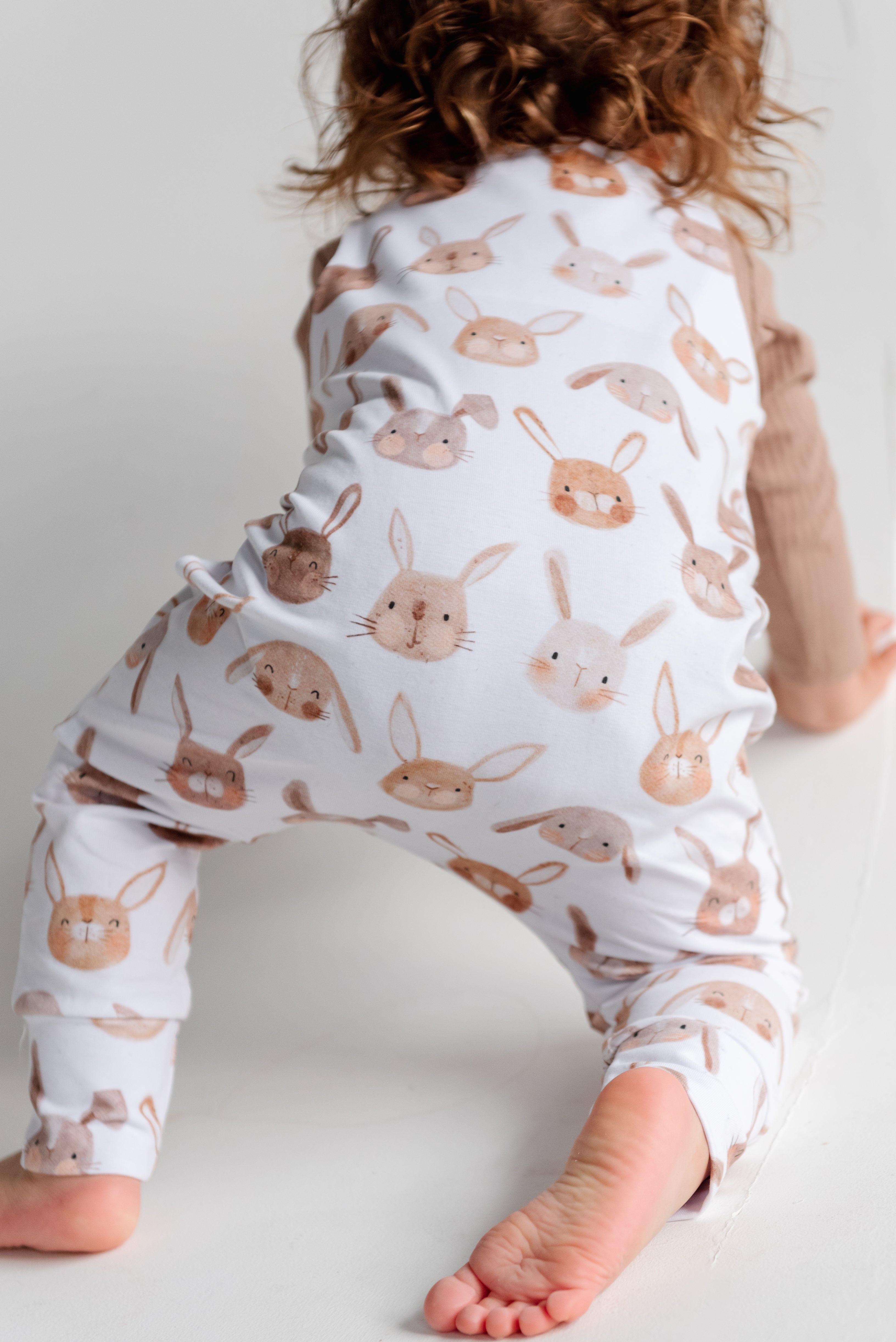 Fluff the bunny Dungaree Romper