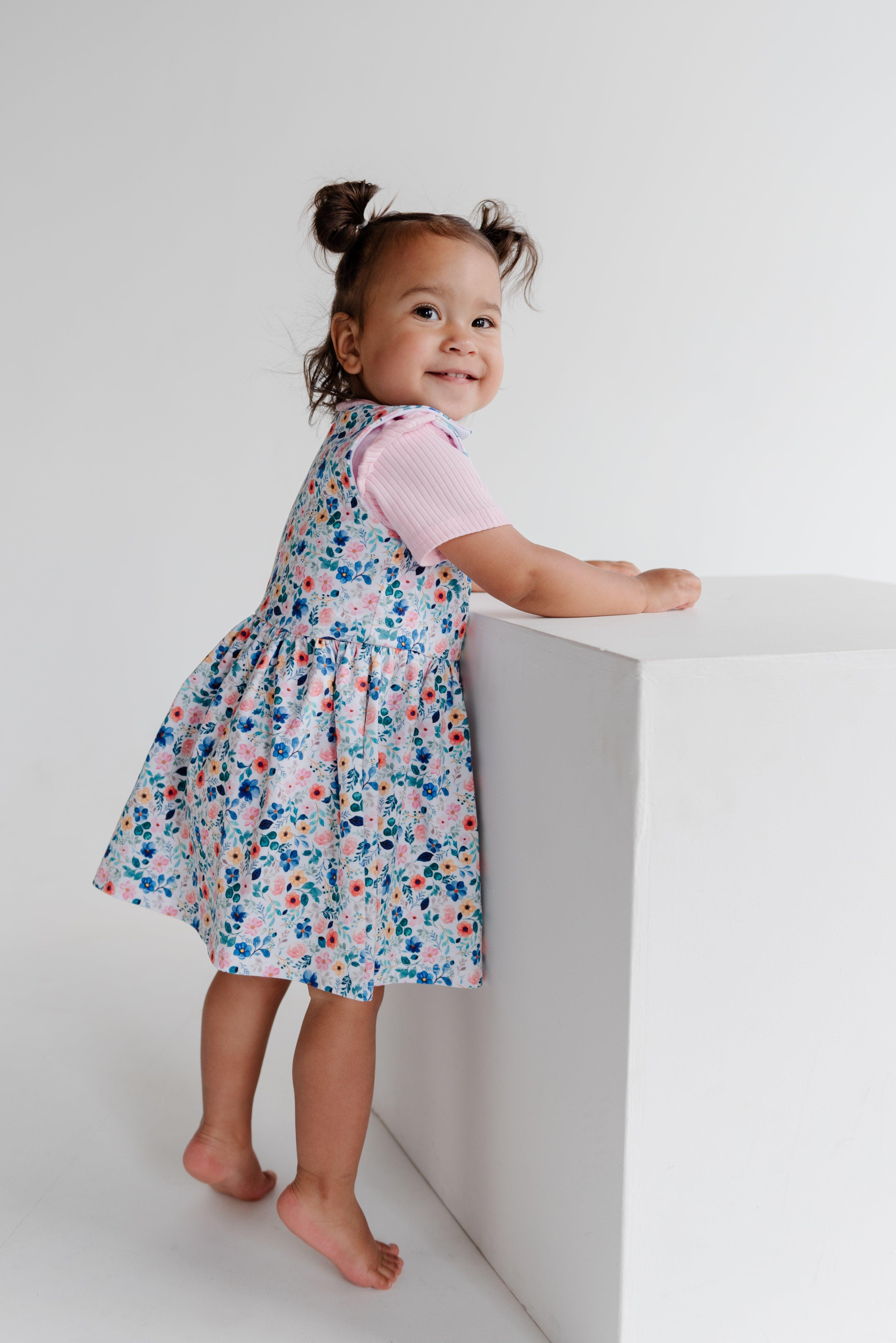 White Dainty Floral Dress