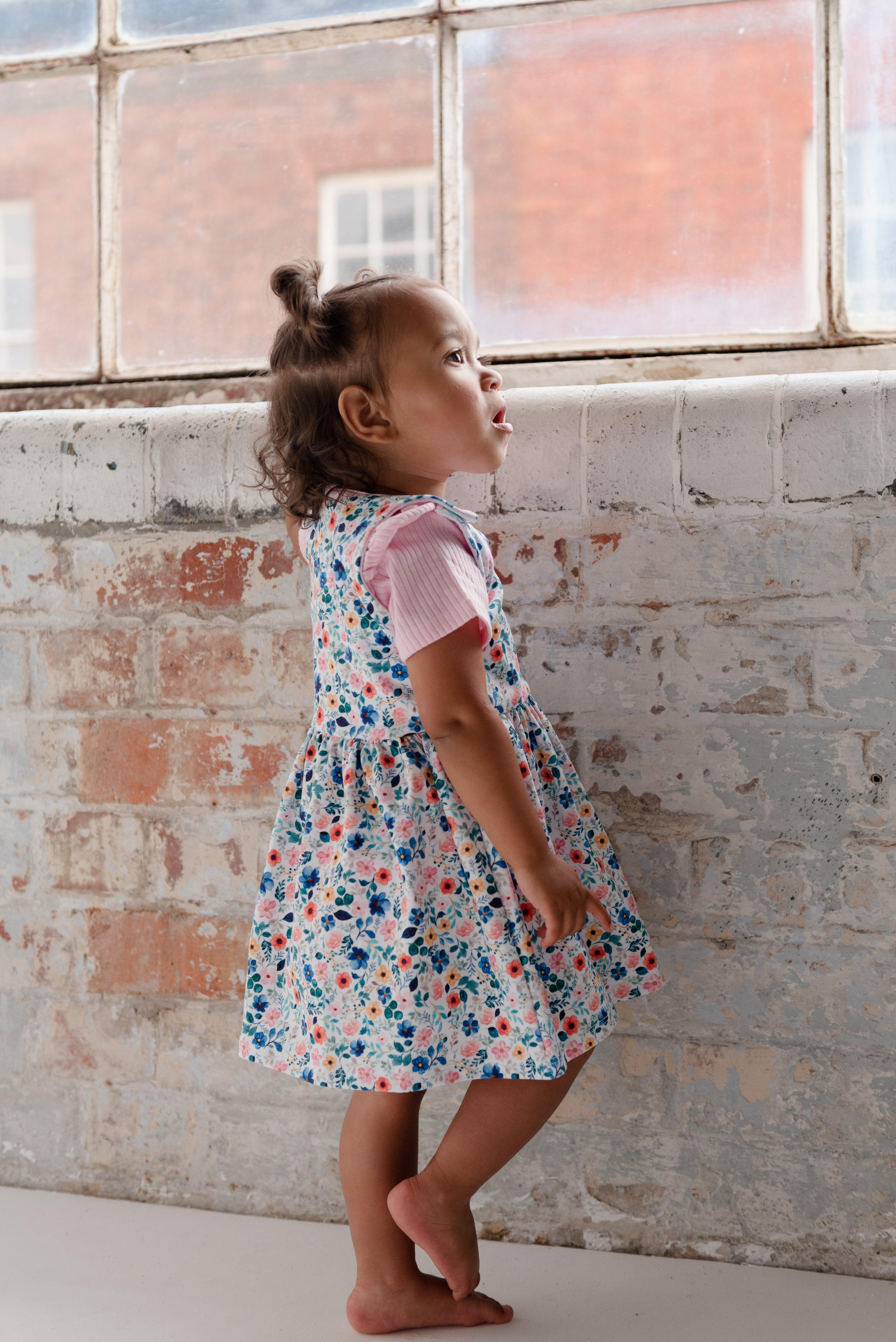 White Dainty Floral Dress